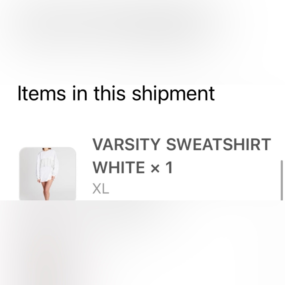 The Bar White Varsity Sweatshirt XL - Picture 3 of 3